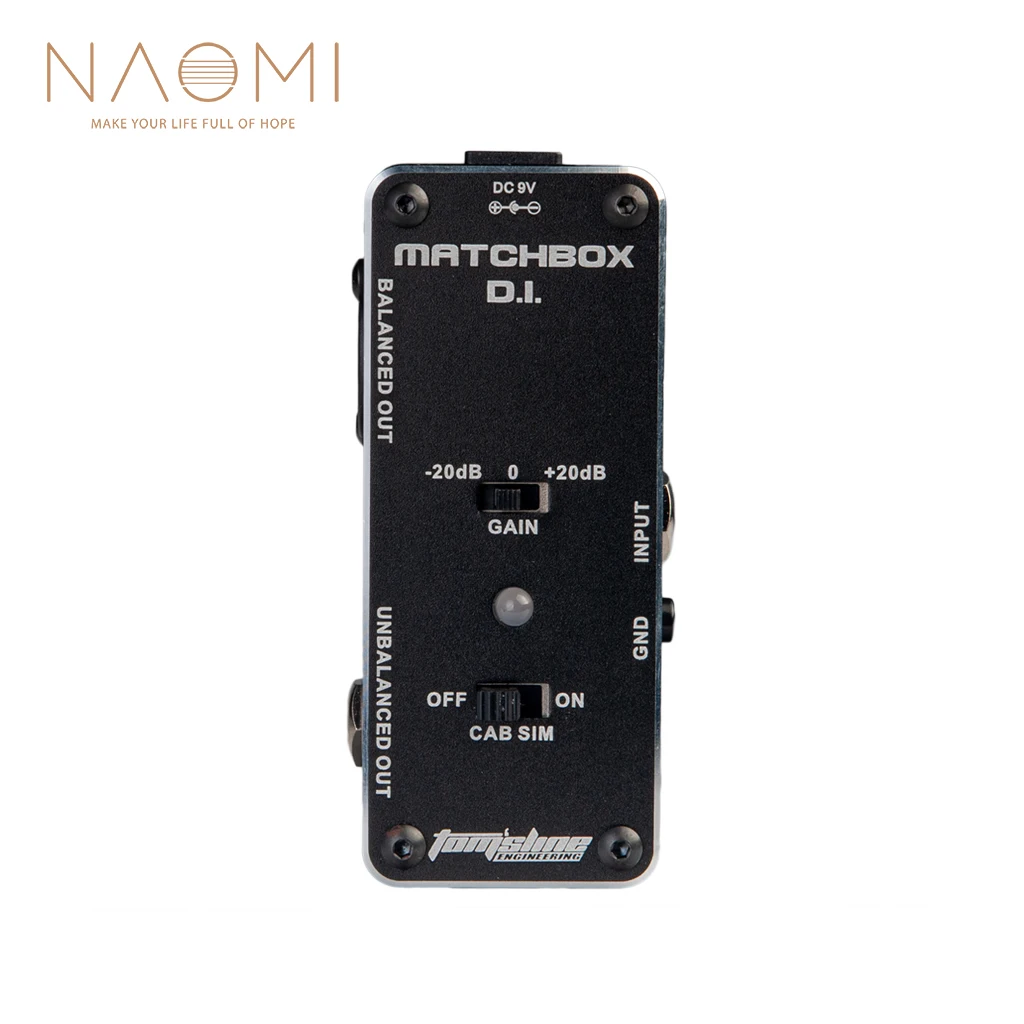 

NAOMI AROMA Guitar Effect Pedal AMX-3 MATCHBOX D.I. Transfer Guitar Bass Signal Audio System Mini Analogue Effect Guitrar Parts