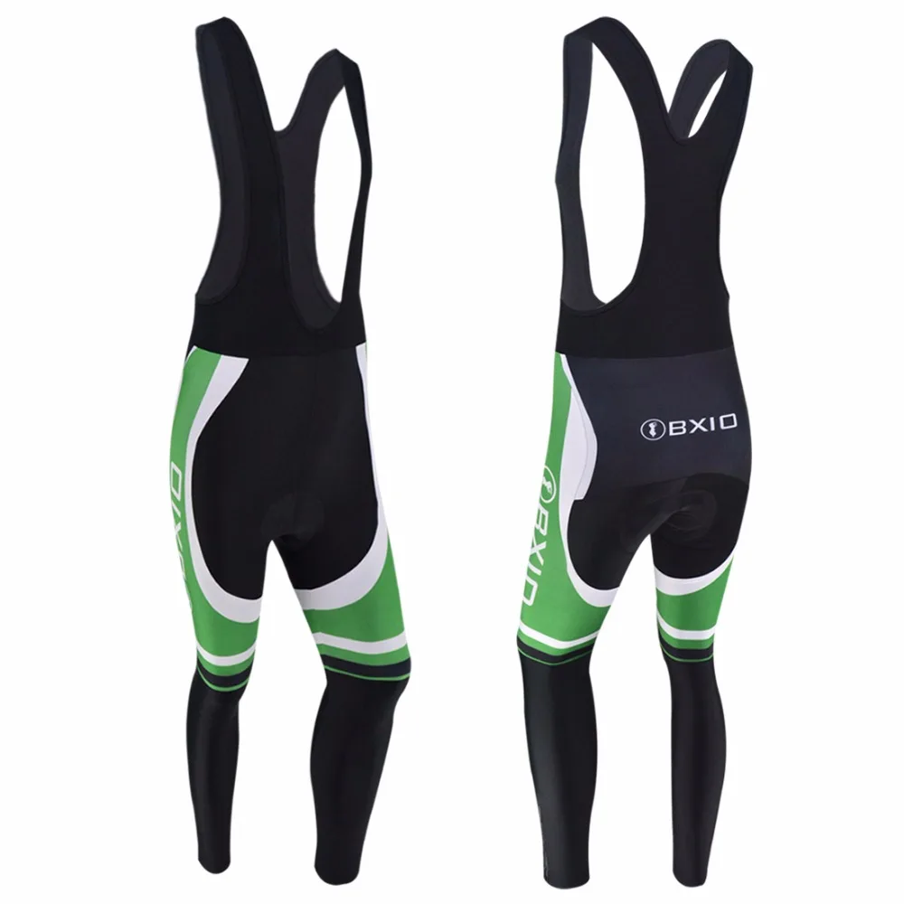 BXIO Brand Winter Thermal Fleece Cycling Pants Gel Pad Windproof MTB