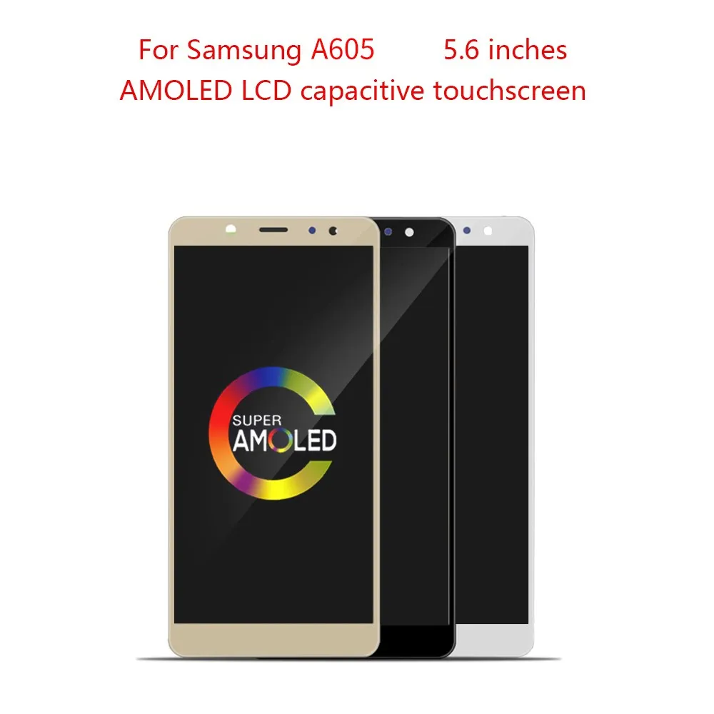 ЖК дисплей AMOLED 6 0 ''для SAMSUNG GALAXY A6 Plus с сенсорным экраном и дигитайзером в сборе