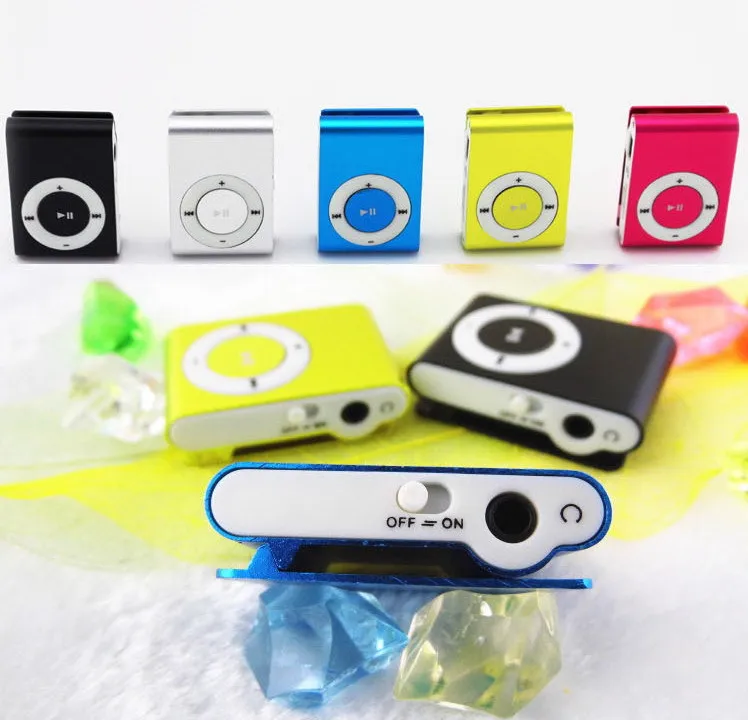 SUOZUN зеркало Портативный MP3 player мини клип плеер Металлический USB Музыка Media Player