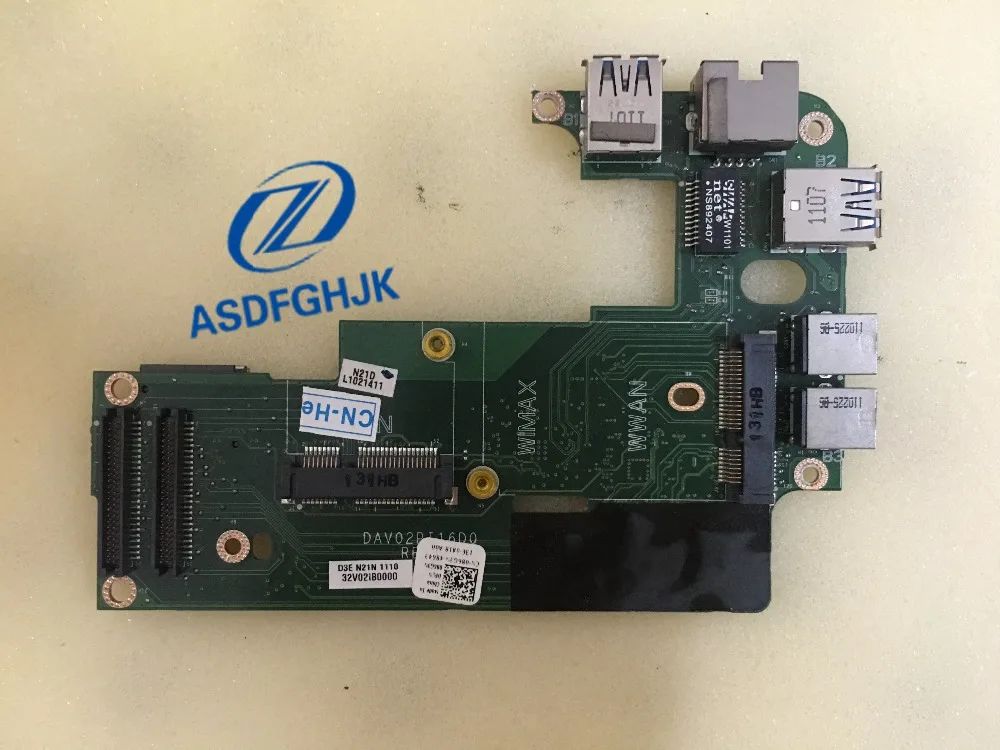 

For VOSTRO 3450 SERIES AUDIO USB ETHERNET LAN BOARD 86G3N CN-086G3N DAV02PI16E1