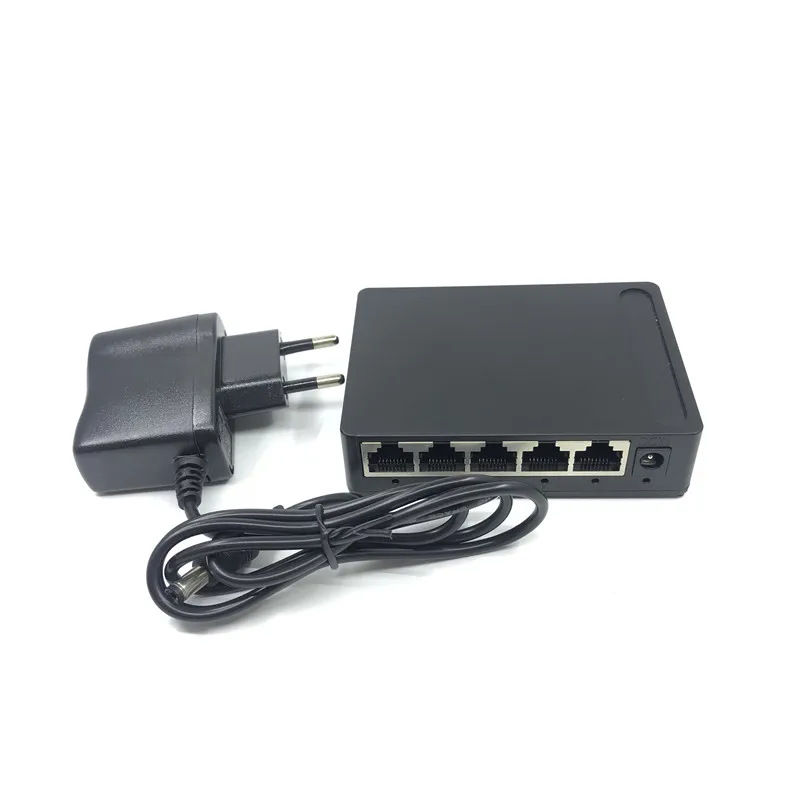 OEM Заводская розетка бренд 5 портов Gigabit Ethernet коммутатор дешевый сетевой коммутатор 10/100/1000 Мбит/с США ЕС штекер коммутатор lan combo