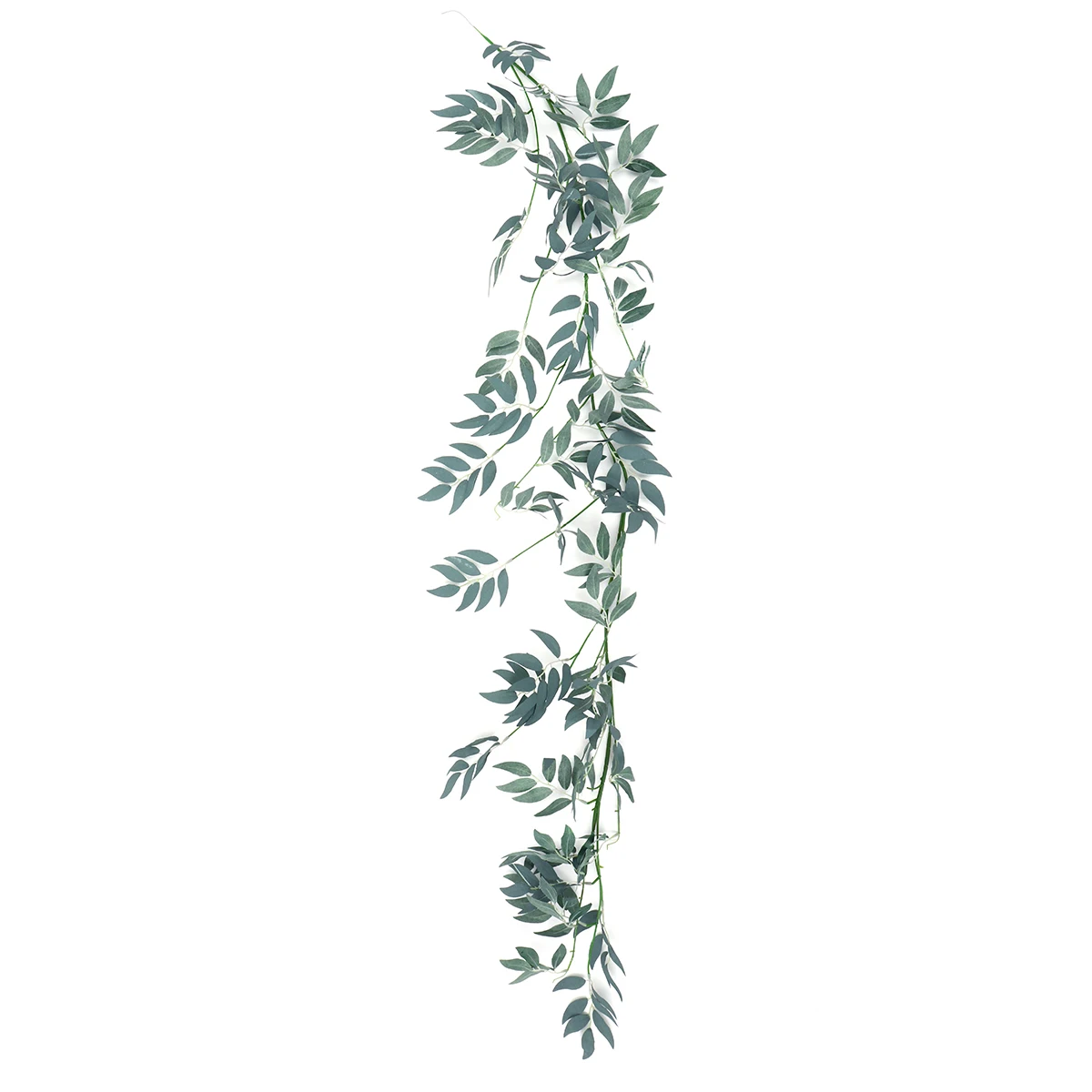 gray green Искусственный декор из растений цветы сад свадебный Декор Зеленая стена гостиная домашний искусственный цветок декор листья ивы гирлянда - Цвет: gray green