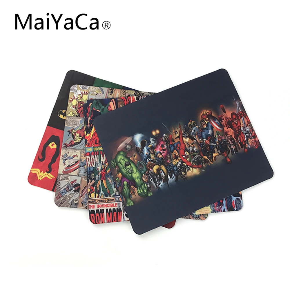 MaiYaCa Marvel Comics Superheroes Collage Customized Mouse Pad Fashion Avengers Computer Notebook Gaming Mice Mat Pad