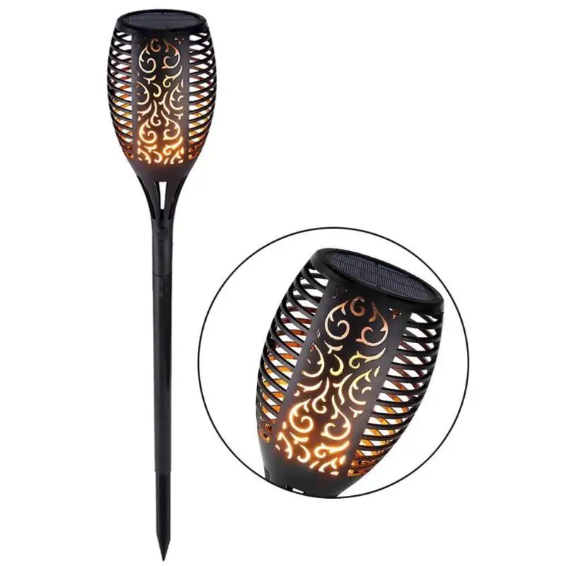 33LED Waterproof Flickering Flame Solar Torch Light Garden Lamp Outdoor Landscape Decoration Garden Lawn Light