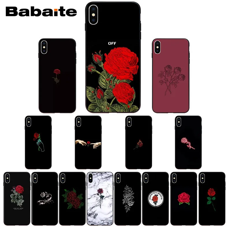 

Babaite cool rose Colorful Cute Phone Accessories Case for Apple iPhone 8 7 6 6S Plus X XSMAX 5 5S SE XR Cover 11 11pro 11promax