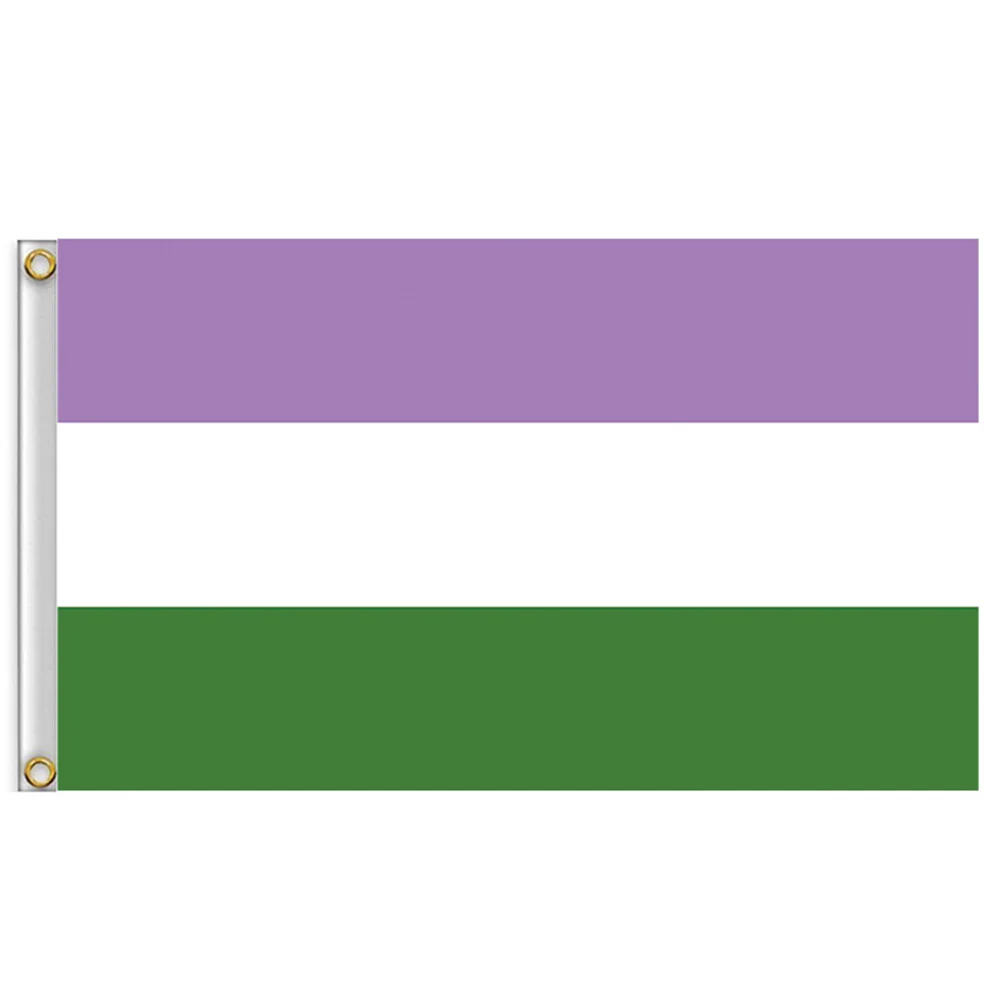 

Genderqueer Flag 3x5 ft Printed Polyester Large Gay Pride LGBT Flag