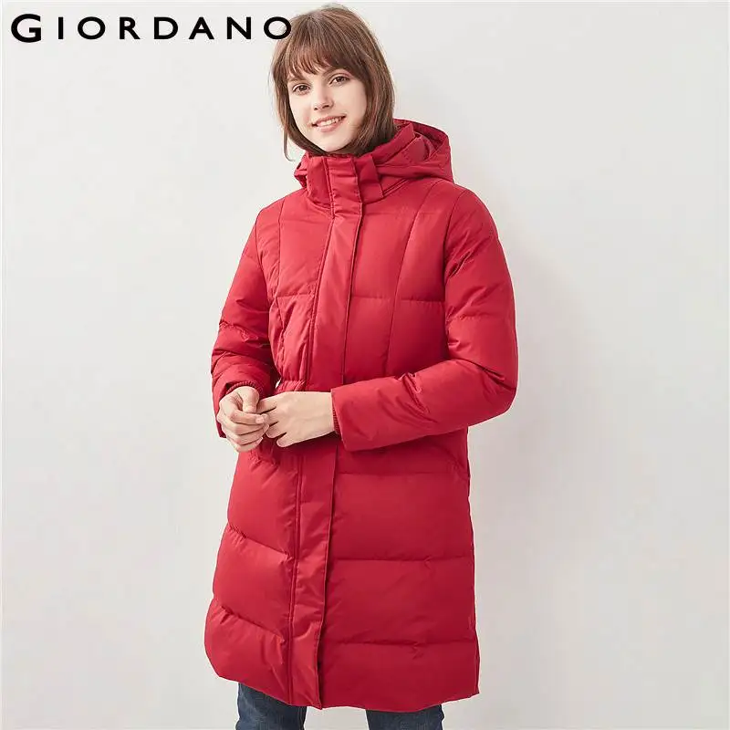 Giordano Women Down Jacket Women Grey Duck Down Machine