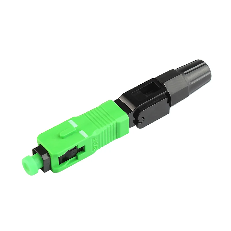 100 шт зеленый цвет FTTH волоконно-оптический SC APC быстрый разъем