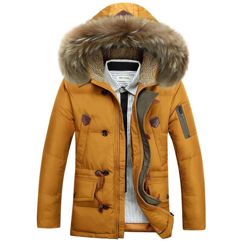 Men Winter Jackets New 2015 Brand Fashion Long Down Jacket Men Jackets