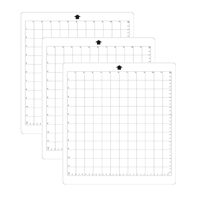 3 шт. сменный коврик для резки прозрачный липкий коврик с измерительной сеткой 8 на 12 дюймов для silhouette Cameo плоттер