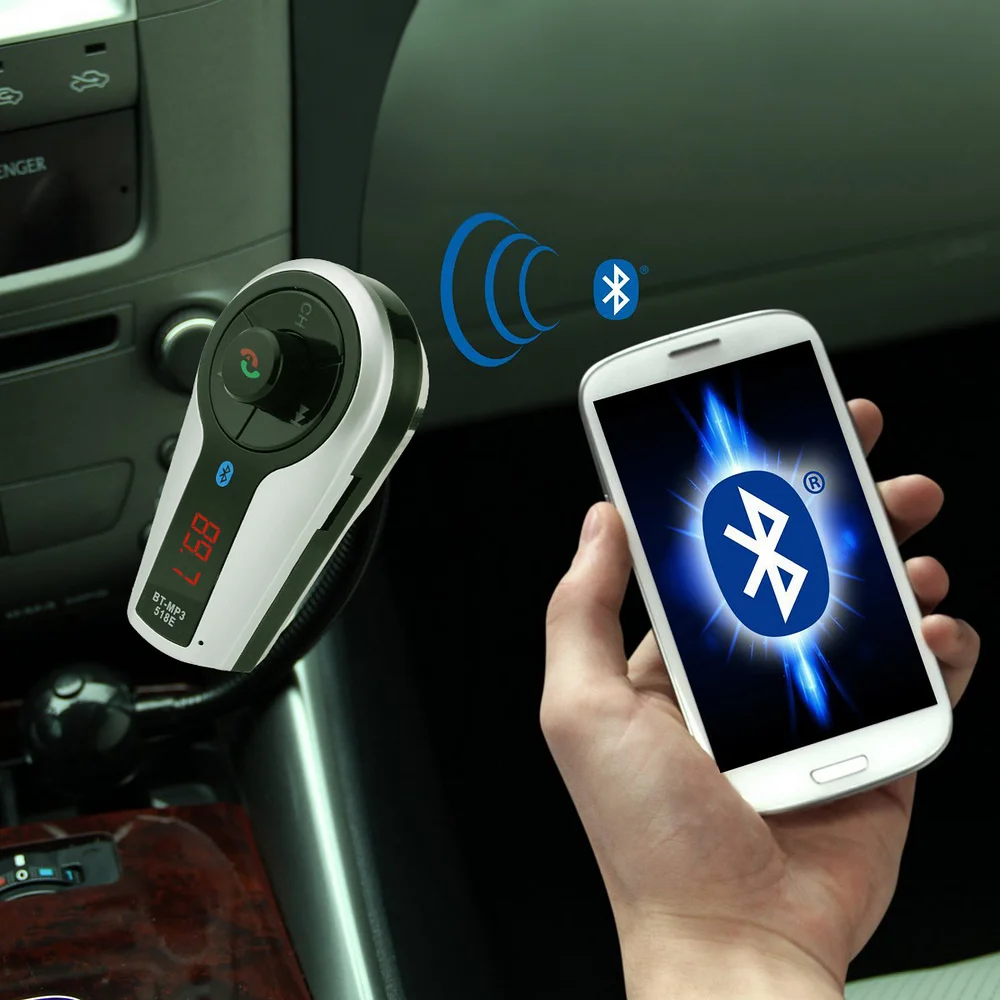 Wireless Bluetooth FM Transmitter Car Charger Adapter Cigarette Lighter