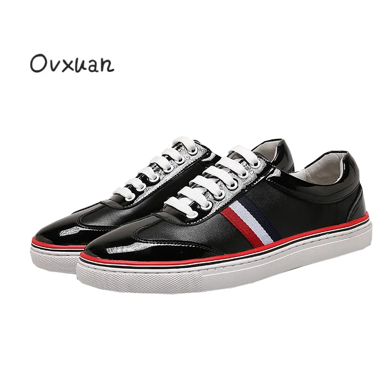 

Ovxuan Luxury Brand Mens Shoes Casual Striped Design Chaussure Homme Fashion Party Dress Loafers Male Shoes Zapatos Hombre 2017