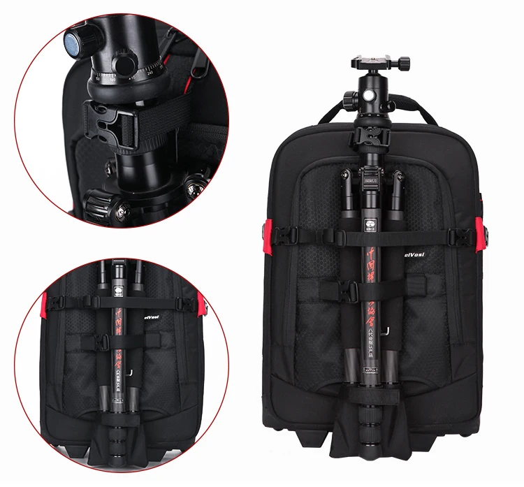 Плечо дорожные сумки рюкзак для фотоаппарата чехол для профессиональной камеры противоударный чемодан на колесах Для мужчин тележка для ручной клади