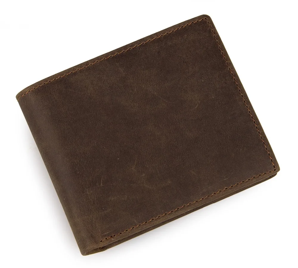 

Genuine Leather Card Hoder Leather Wallet For Mens Card Case Bifold Purse 8077R