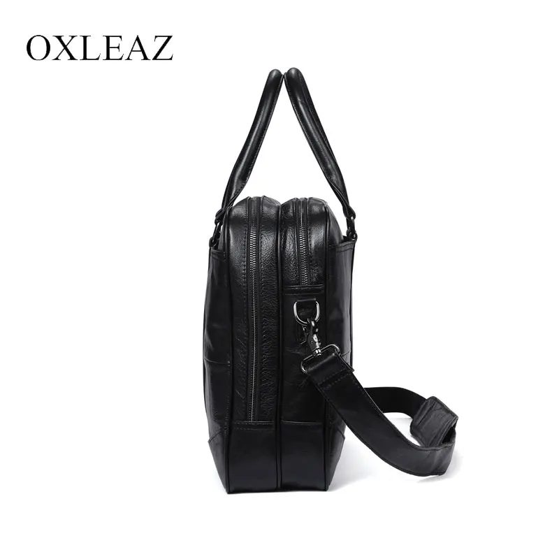 Oxleaz Элитный бренд Бизнес 15 &quotноутбук Портфели Для мужчин из натуральной кожи для