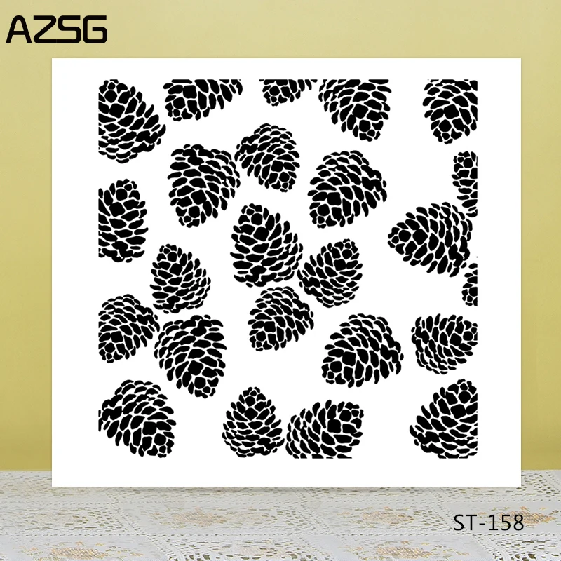 

AZSG Pine Cone Clear Stamps For DIY Scrapbooking Decorative Card making Craft Fun Decoration Supplies 14x14cm