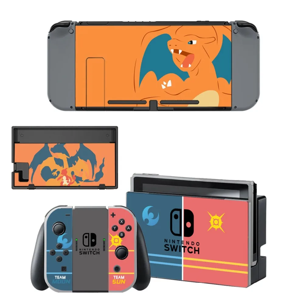 Аниме Покемон го Наклейка виниловая кожа протектор для Nintendo переключатель NS