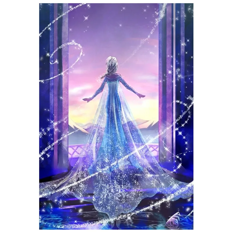 

Shirleben 5D Diamond Painting Snow Princess Diamond Embroidery Rhinestone Cross Stitch Full Square Round Drill New Pattern Decor