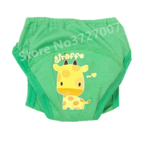 Многоразовые тренировочные штаны для малышей, водонепроницаемые штаны для малышей, нижнее белье для новорожденных мальчиков и девочек, подгузники, подгузники - Цвет: Giraffe