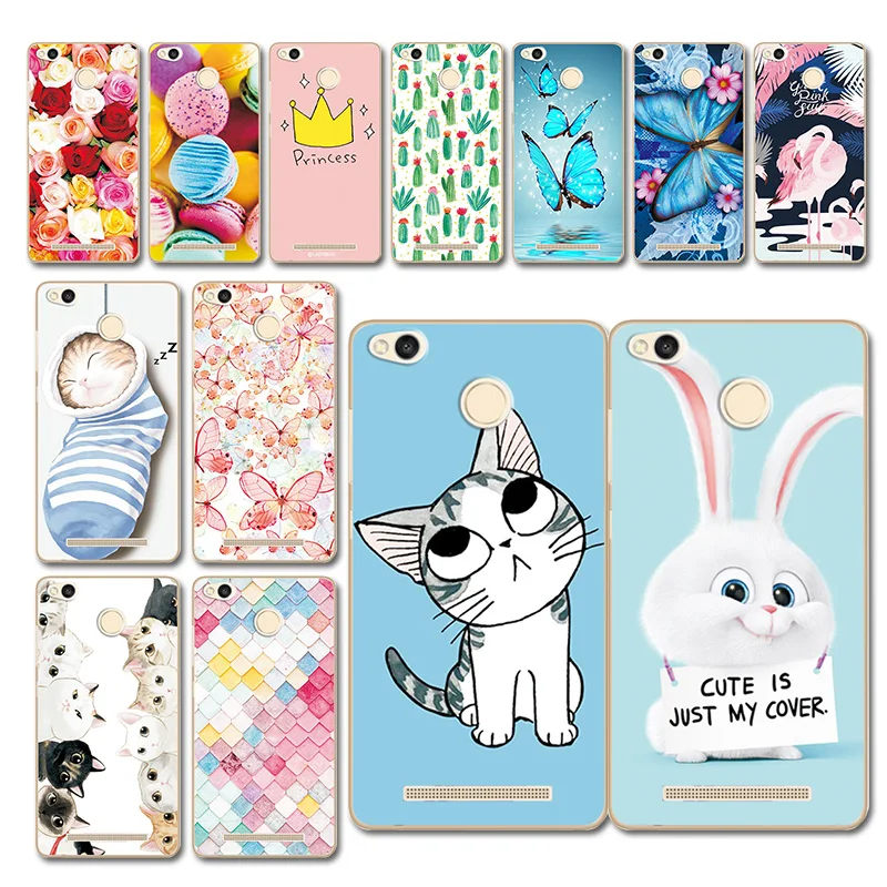 

New Arrived Dark Various Painted Case For Xiaomi Redmi 3s Case Cover Soft Silicone Fundas Hongmi 3s Hongmi 3 s+Free Stylus