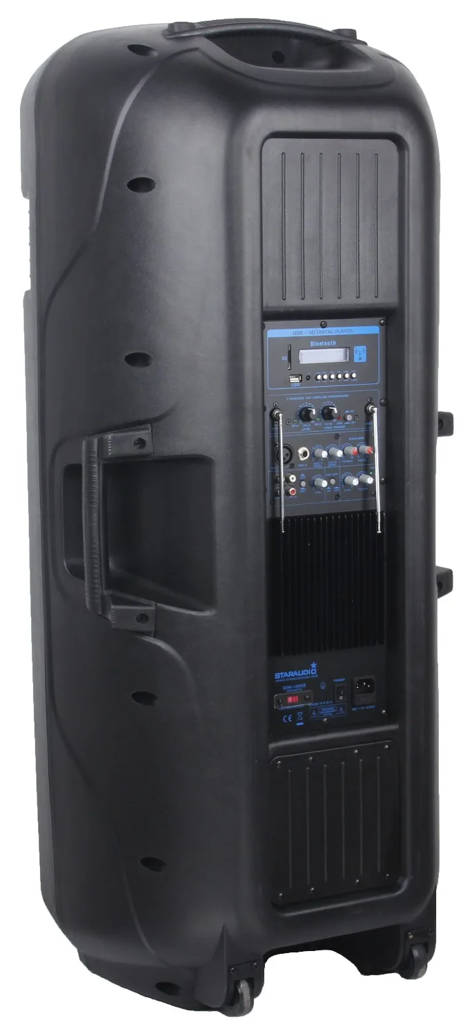 Staraudio двойной 15 &quotпа DJ этап 4500 Вт питание активных Bluetooth Динамик w/6ch смеситель