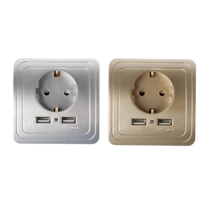 

Wall socket With USB EU plug wall usb output Port 250V Charging Socket With usb socket electrical plug kitchen sockets