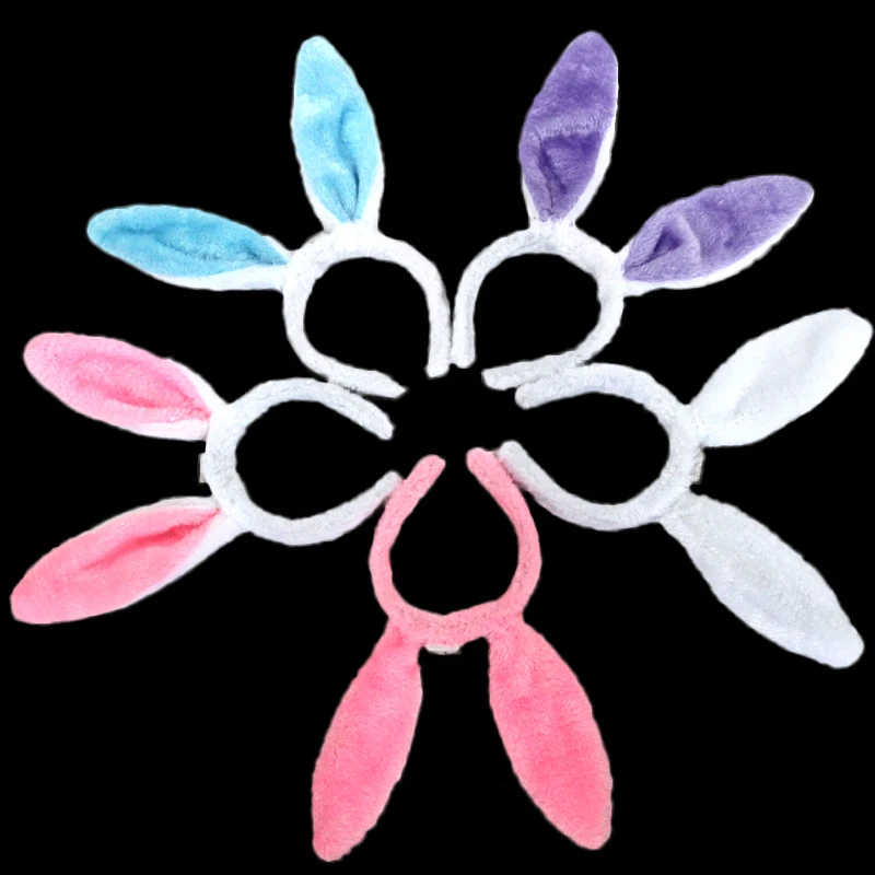 

1pcs / luminous rabbit ears headband headdress small rabbit bunny rabbit headband performing props animal shows Free shipping