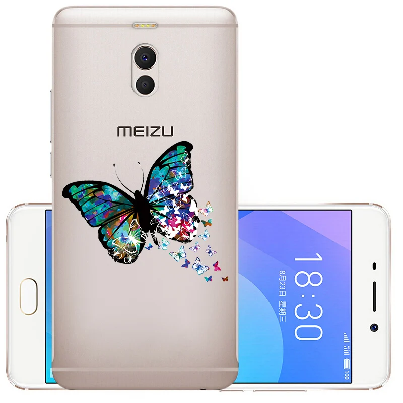 Fanatu ТПУ Meizu M6 Note M721H силиконовый чехол для телефона 5," Meizu M6 Note Мягкий защитный чехол для задней панели m 6note чехол с изображением цветов