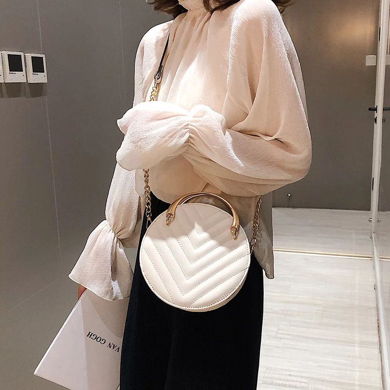Новая мода нежный мини из искусственной кожи Сумка Для женщин сумки цепи Crossbody