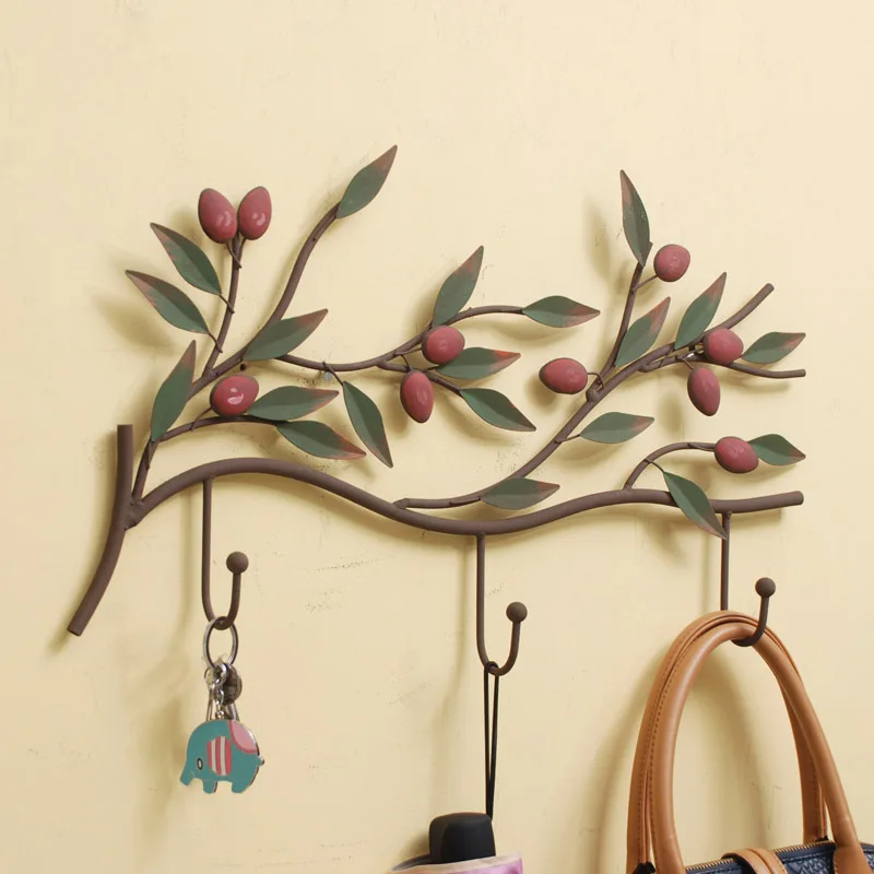 

European Garden retro decoration wall decoration wall Home Furnishing iron hook hook key coatrack
