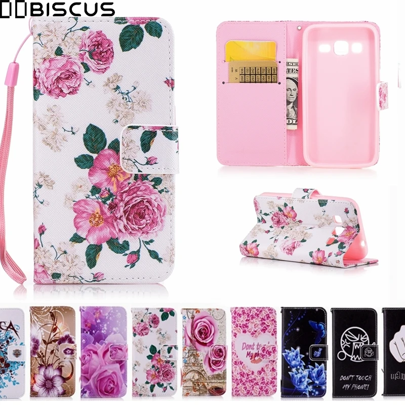 

painting Leather Flip Wallet Soft Case For Samsung Galaxy Core Prime Cases SM G360F G360H G361F G361H DS G361F/DS Phone Cover