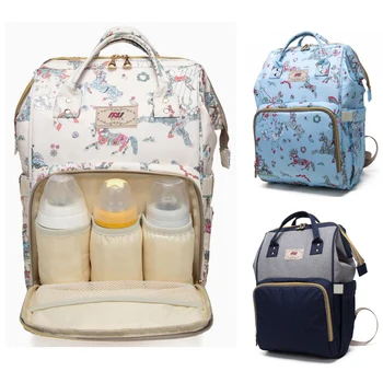 

Waterproof Anti Thef Diaper Bag for Mommy Maternity Nappy Backpack Printing Baby Infant Organizer Nursing Changing Bag to Care