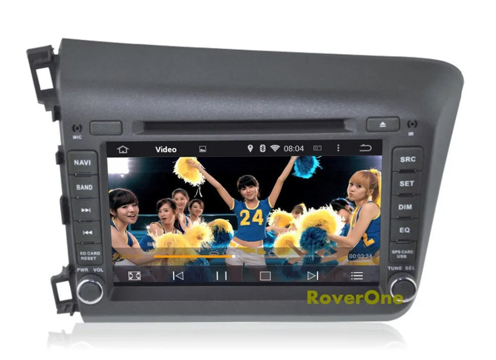 Top For Honda For Civic 2012 2013 2014 HD Screen Android 8.1 Autoradio Car Radio Stereo DVD GPS Navigation Media Audio Video Player 4