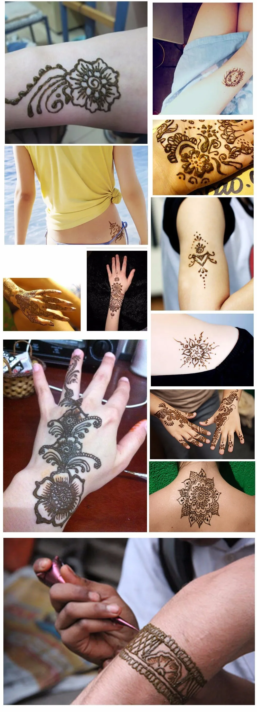 1 Pcs Berkualitas Tinggi Henna Tattoo Pasta Krim Mehndi India Warna