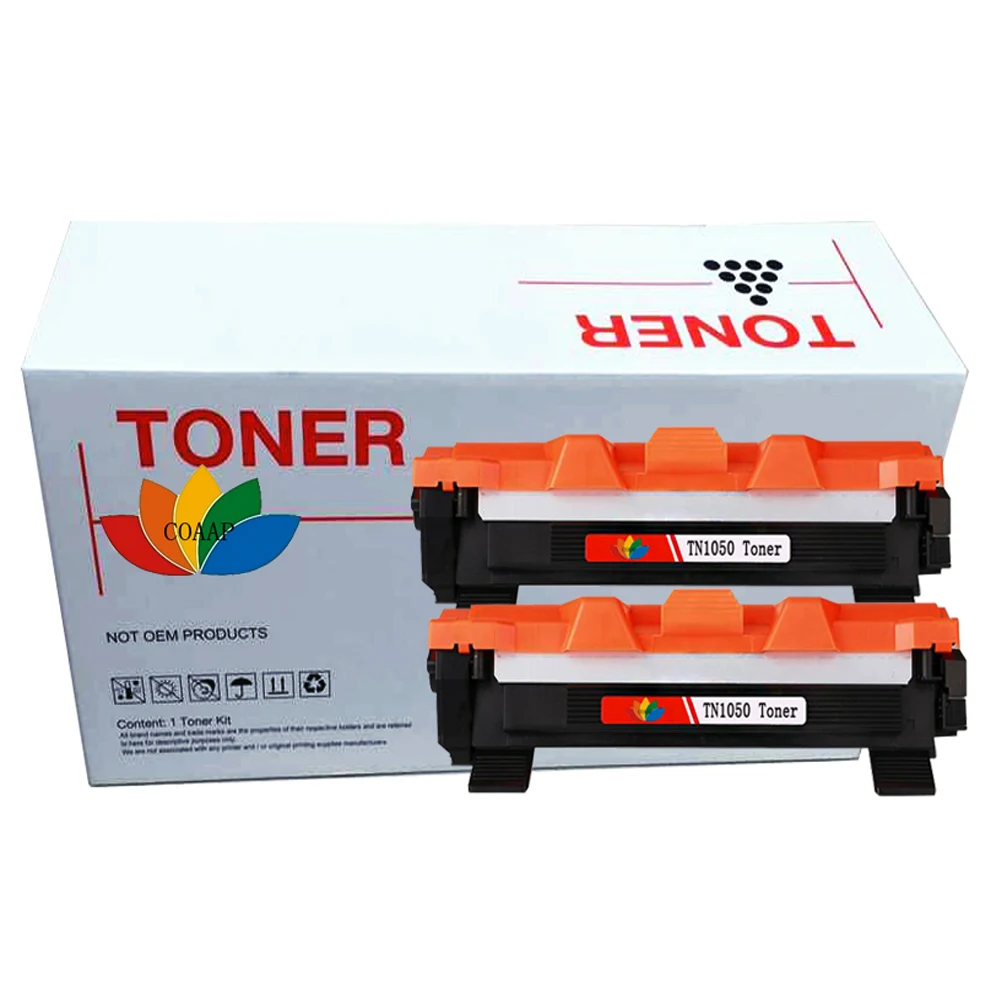 2 Compatible TN1050 Toner Cartridge For Brother DCP-1610W DCP-1612W HL 1212W MFC1910 Printer