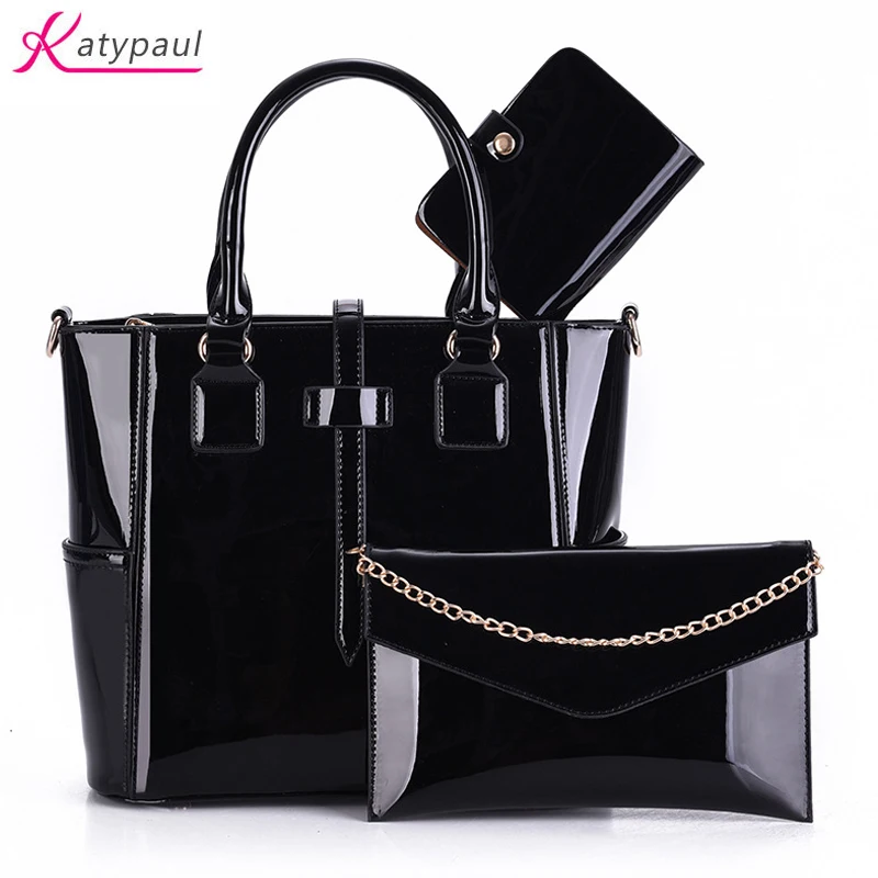 

Women Bag Luxury Leather Purse and Handbags Fashion Famous Brands Designer Handbag For 2017 Female Shoulder Bag sac a main 3 Set