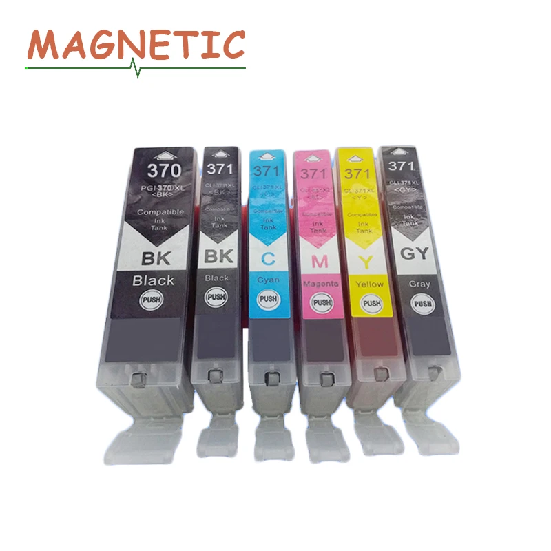 6 шт. для canon PGI370 PGI-370 совместимый чернильный картридж Canon PIXUS MG5730/MG6930/MG7730F/MG7730