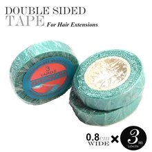 100 шт 0,8 см/1 см* 3 ярда лучшее качество ленты для наращивания волос двойной sider клей лента натуральные волосы с суперлентой