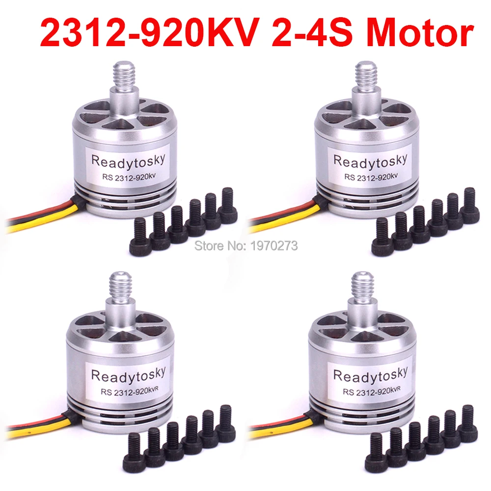 

2312 920KV Brushless Motor CCW CW Support 2-4S for F450 X500 S500 RC Quadcopter