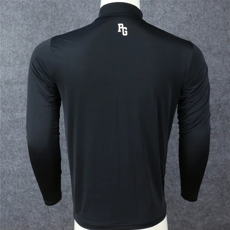 Мужские осенние PG гольф футболки для тренировок Спорт на открытом воздухе анти-пот солнцезащитный крем визуализации футболки 2 цвета перламутровые ворота