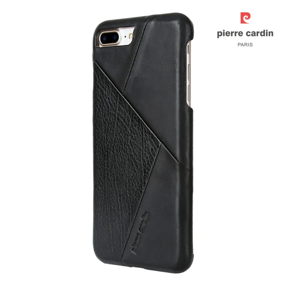 Роскошный брендовый чехол для телефона для Apple iPhone 7 8/7 8 Plus, Pierre Cardin, винтажный тонкий жесткий чехол из натуральной кожи