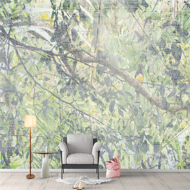 Pastoral Custom Wallpaper 3D Country Murals Photo Trees Wallpapers