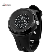 2017 men’s gift Enmex men creative time code wristwatch waterproof design light sports cool 3d scale fashion quartz watches