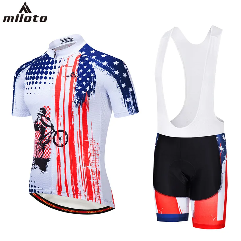 Bib Men/'s Bike Clothes Kit Cycle Jersey and Padded Shorts Cycling Set S-5XL