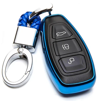

Soft TPU Car Key Case Cover For Ford Fiesta ST Mondeo Mk4 Mk3 S-Max Fusion Focus 2 3 Ranger Explorer C-Max Key Ring Accessories