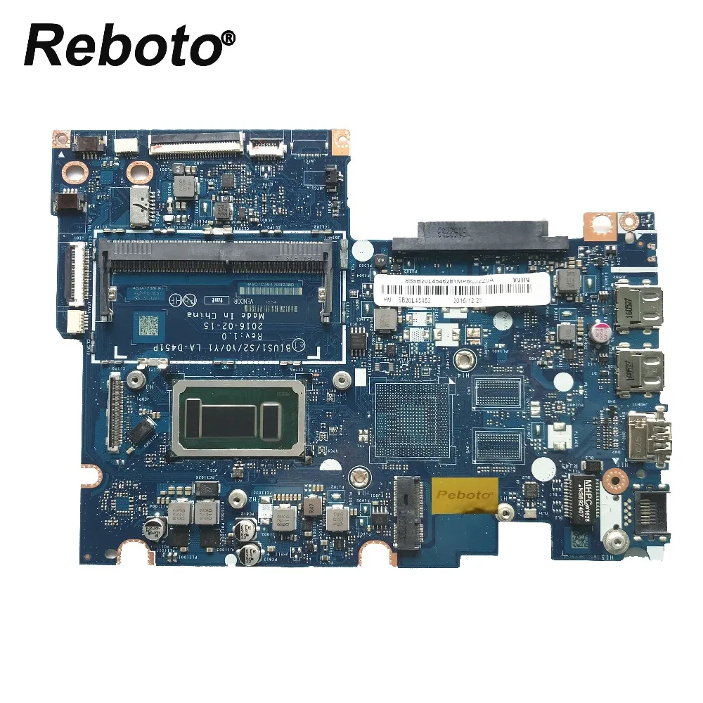 

FOR LENOVO IDEAPAD 510S-14ISK 310S-14ISK Laptop Motherboard DDR4 W/I5-6267U LA-D451P 5B20L45338 100% Tested Fast Ship