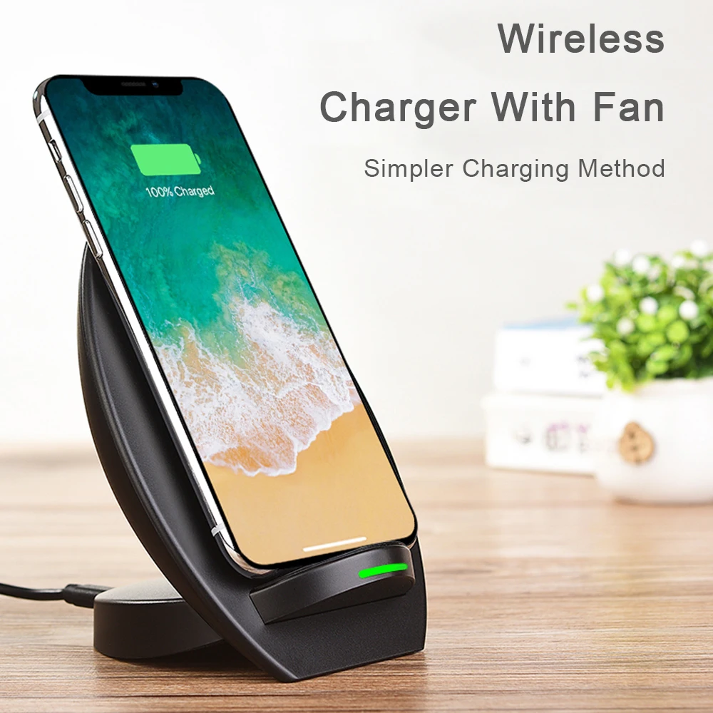 Беспроводная зарядная станция JK68 Qi для iPhone X 8 Plus Samsung Note S8 S7 Edge беспроводная док