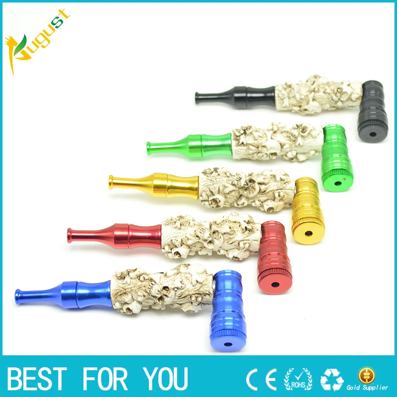 

10pcs/lot New Scorpion pattern Resin tobacco metal mini smoking pipe with vesuvianite more convenient
