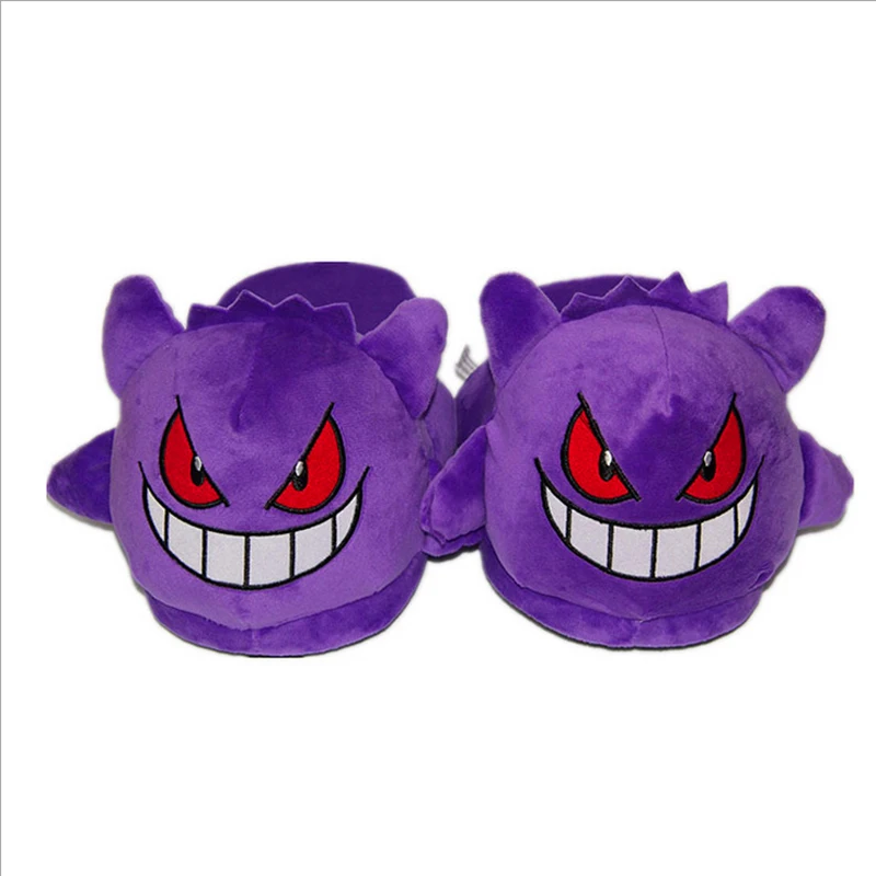 Winter Children Slippers For Kids Plush Baby Girls Boys cute Cartoon  Slippers With Closed Heel Adult Home Flip Flops